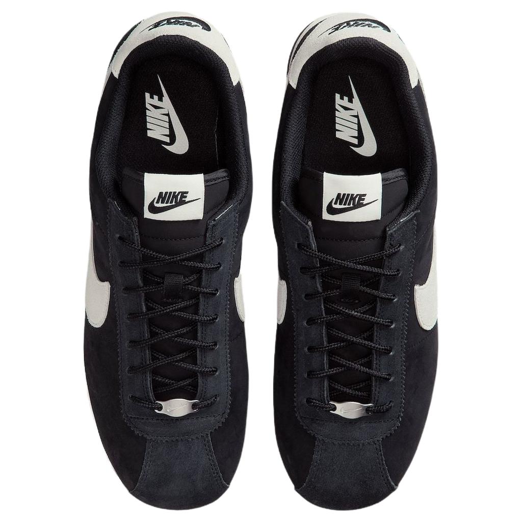 Nike Cortez Abrasion Resistant Abrasion Resistant Low top Casual Running Shoes Unisex Black Beige