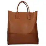 Bottega Veneta Leather Tote Bag, Shopping Bag, Handbag Regular Unisex Brown