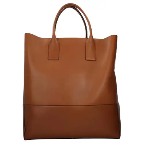 Bottega Veneta Leather Tote Bag, Shopping Bag, Handbag Regular Unisex Brown