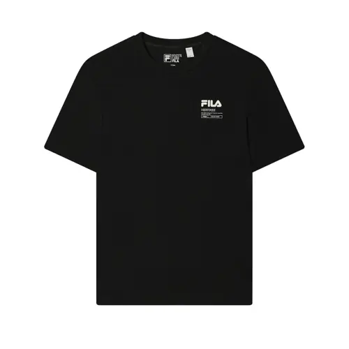 FILA Heritage T Shirt Men's Jet Black
