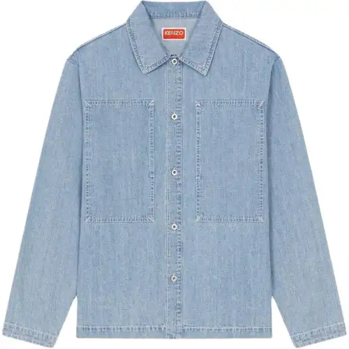 KENZO Buttoned Denim Overshirt Jacket