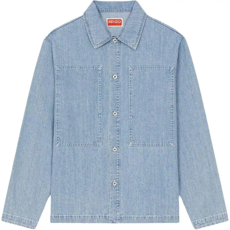 KENZO Buttoned Denim Overshirt Jacket