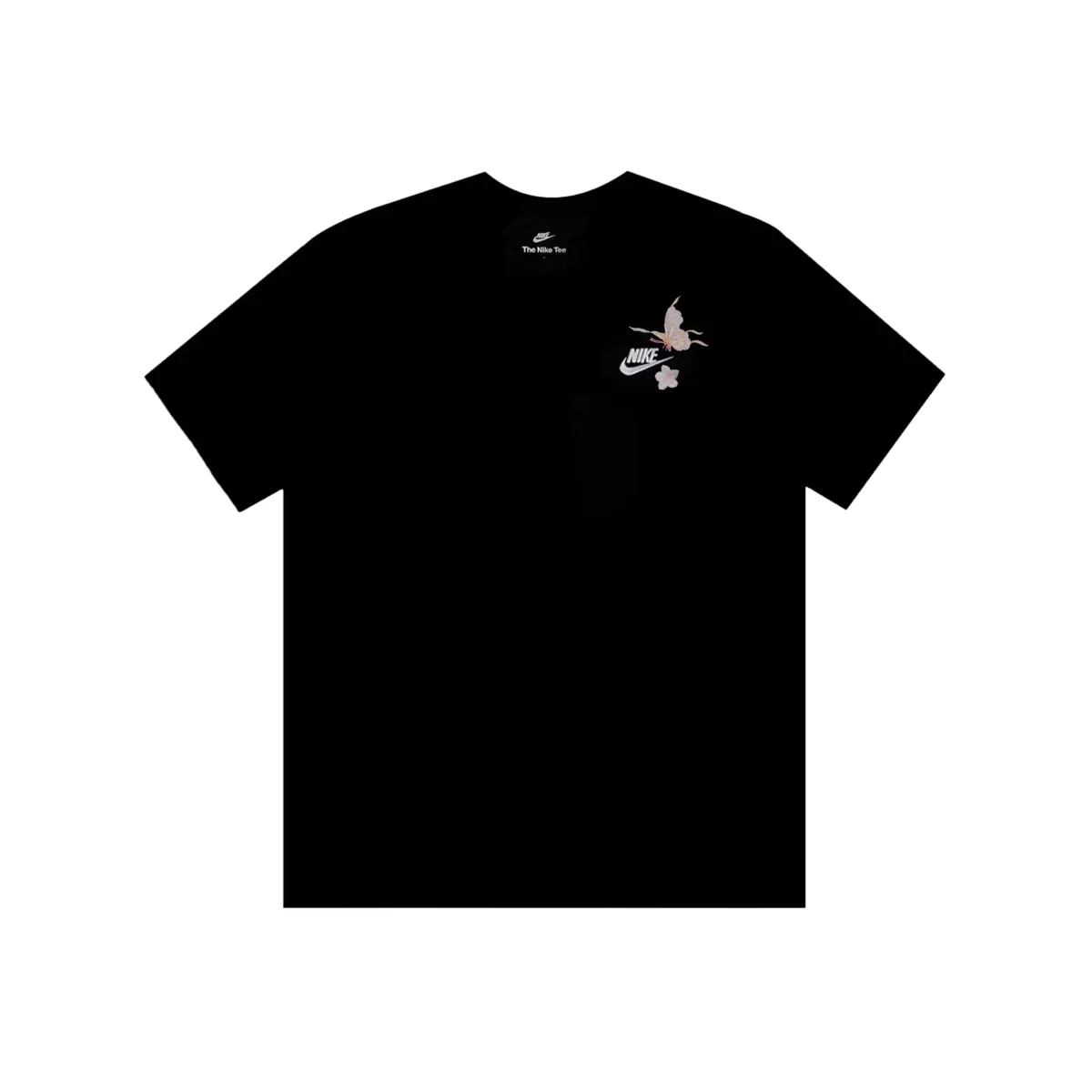 Nike T-Shirts Men's Black Crew Neck Moderate Straight Fit