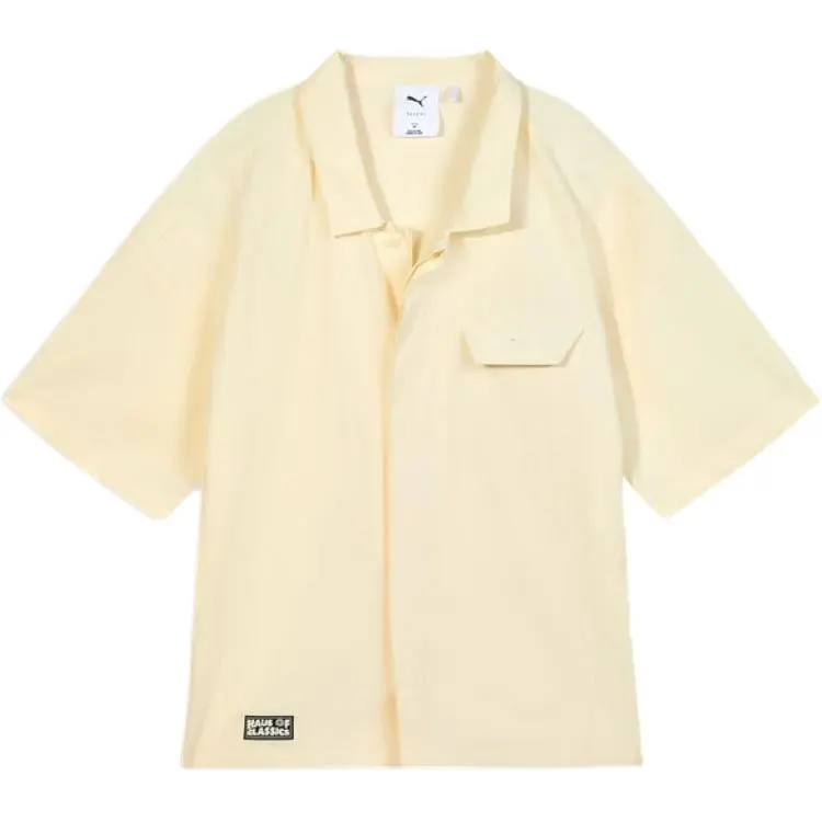 PUMA Select Shirts Unisex Almond Candy-87 Lapel Moderate