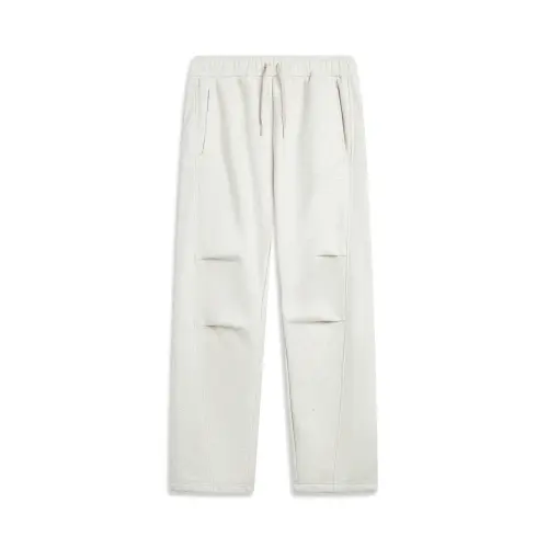Li Ning Sports Life Collection Knitted Sweatpants Women's Heather Gray Tile Gray