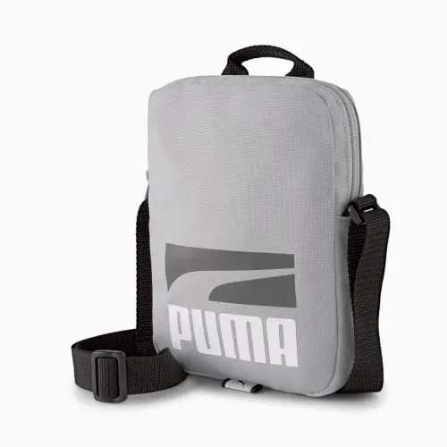 PUMA Fabric Crossbody Bag, Shoulder Bag Regular Unisex Silver Gray