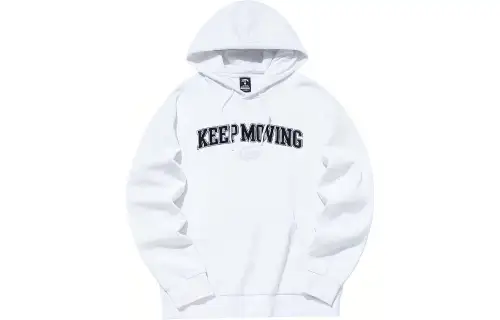 ANTA Life Collection Sweatshirts Men's Snowflake White Hooded Thickened Regular