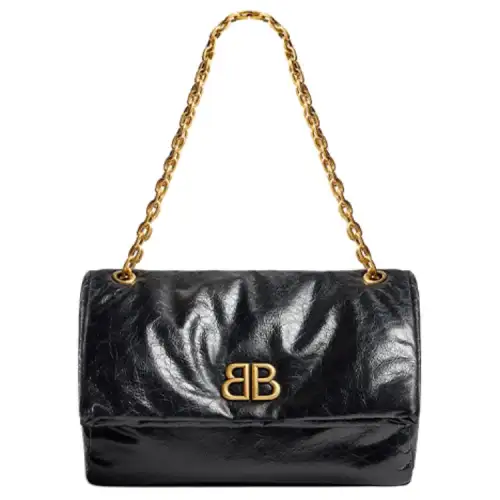Balenciaga Monaco Medium Chain Shoulder Bag