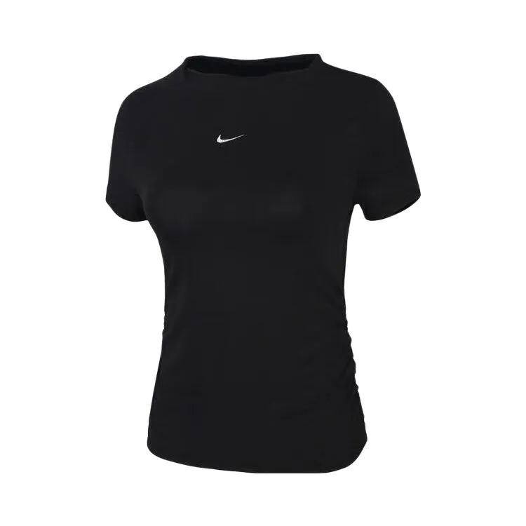 Nike T-Shirts Women's Black Crew Neck Moderate