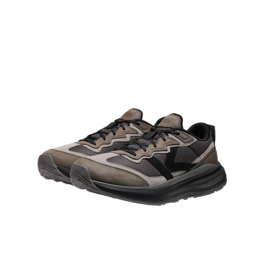 Keen WK500 Leather Abrasion Resistant Rebound Abrasion Resistant Rebound Low top Outdoor Shoes Men’s Gray Black