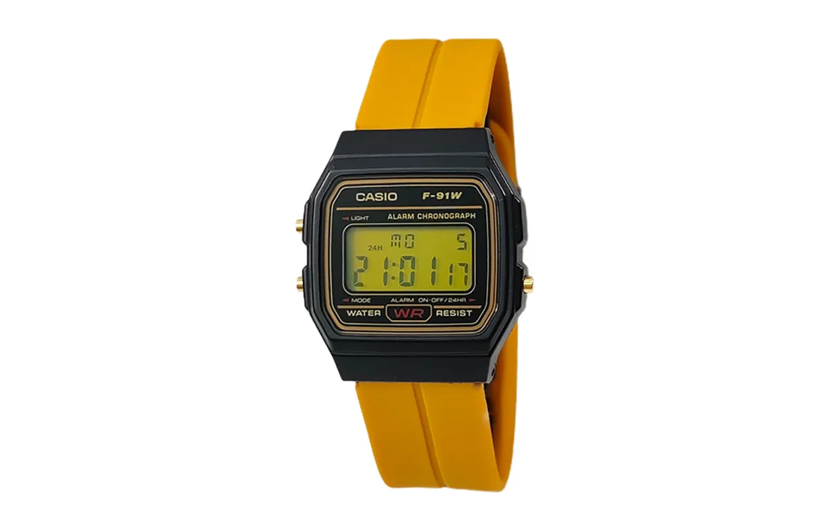 CASIO Custom Collection Quartz Movement Silicone Strap Watch Unisex Black Dial