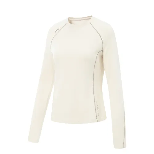 Li Ning Fitness Series T Shirt Women's Eggnog Gray