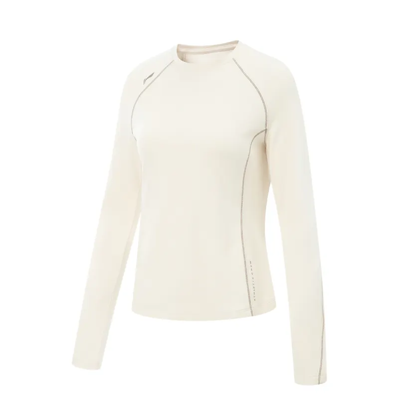 Li Ning Fitness Series T Shirt Women's Eggnog Gray