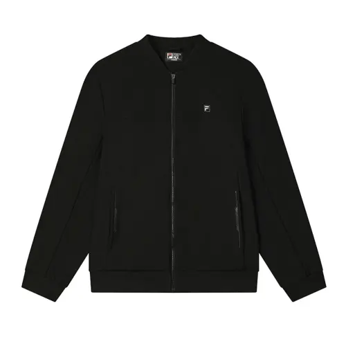 FILA WHITE Jackets Men's Jet Black Crew Neck Moderate Other