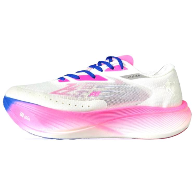 QIAODAN Low top Casual Running Shoes Men’s Jordan White Aurora Pink
