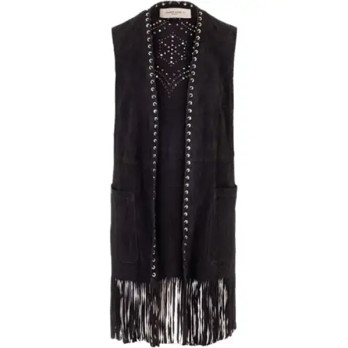Golden Goose Vests Women's Black Moderate Other