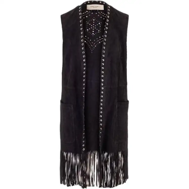 Golden Goose Vests Women's Black Moderate Other