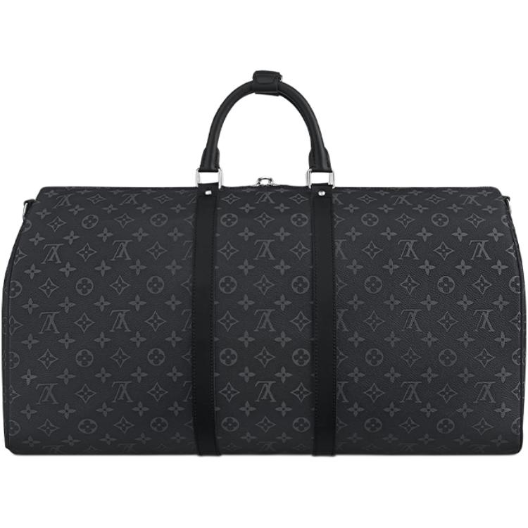 Мужская сумка Louis Vuitton Keepall 55 (черная) — фото 2