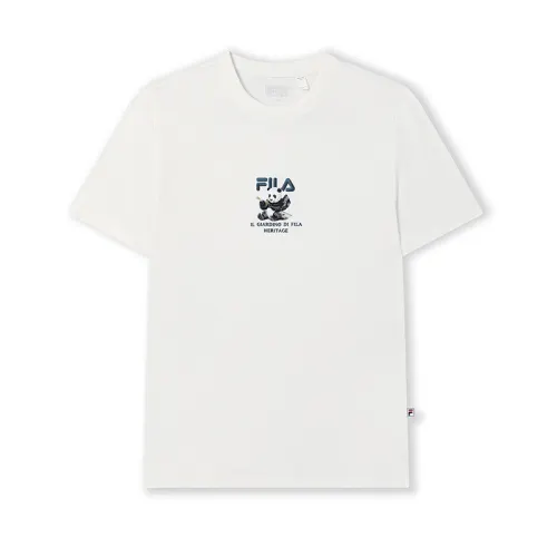 FILA Heritage T Shirt Men's Cloud White