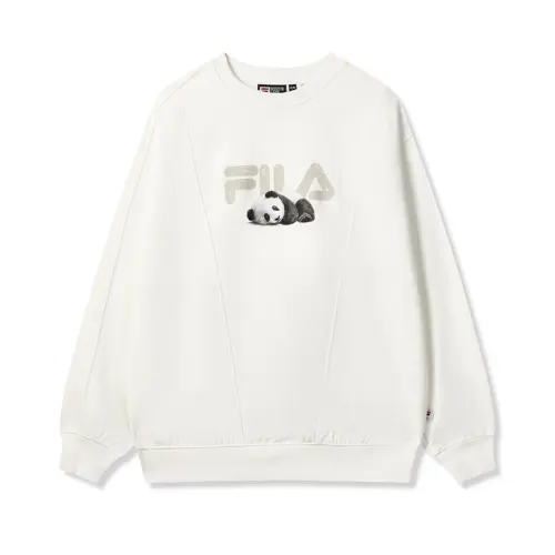FILA Heritage Sweatshirt Unisex Cloud White