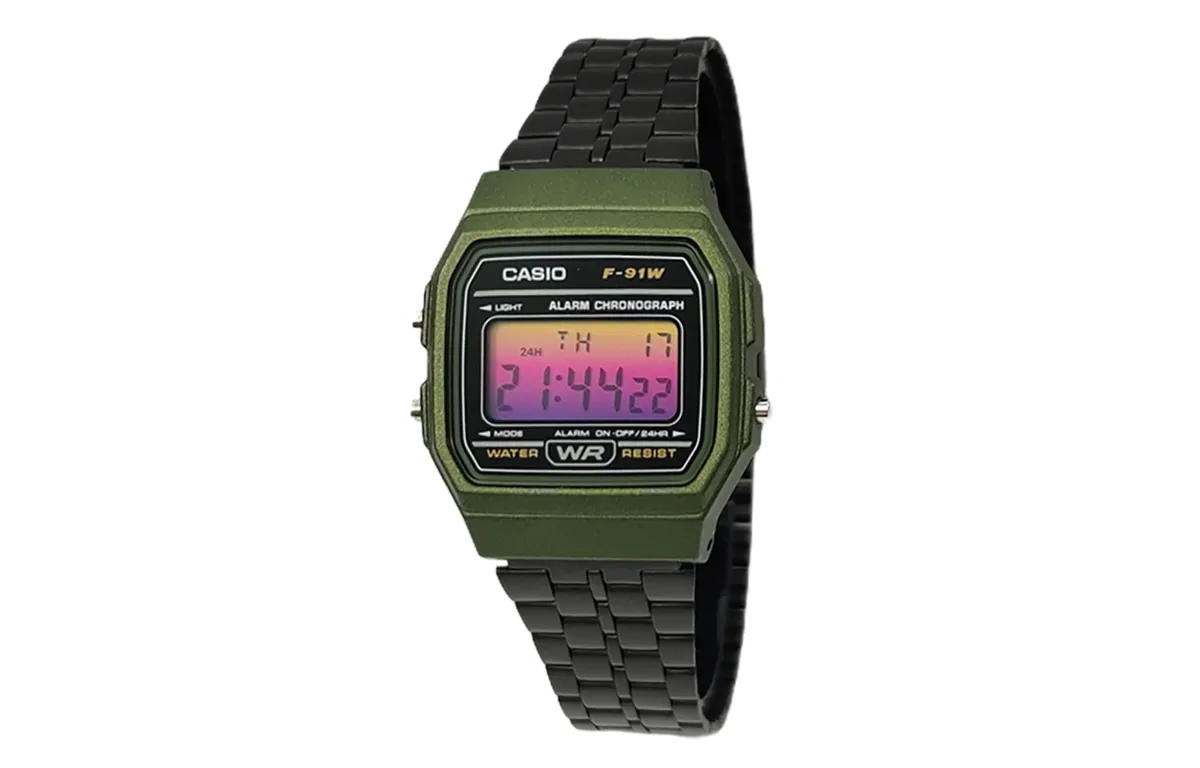 CASIO Custom Collection Quartz Movement Stainless Steel Strap Watch Men's Watches Black Dial