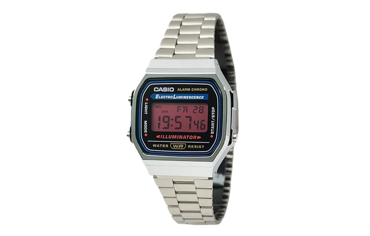 CASIO Custom Collection Quartz Movement Stainless Steel Strap Watch Men's Watches Black Dial
