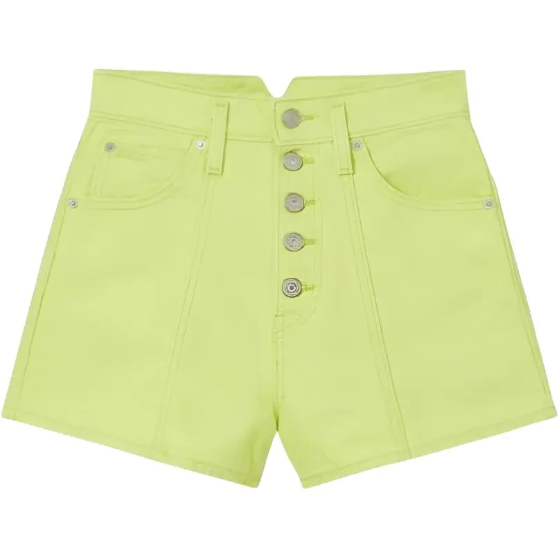 Levi's Casual Shorts Women's Neon Green Moderate
