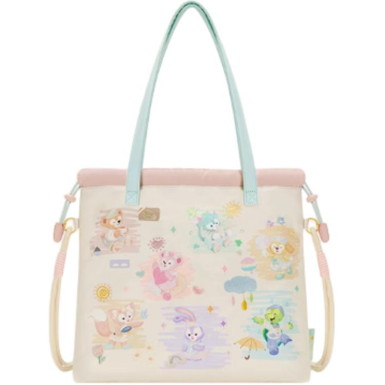 Disney Disney x DISNEYLAND Daffy and Friends Natural Color Series Tote Bag Shanghai Disney IP Peripherals
