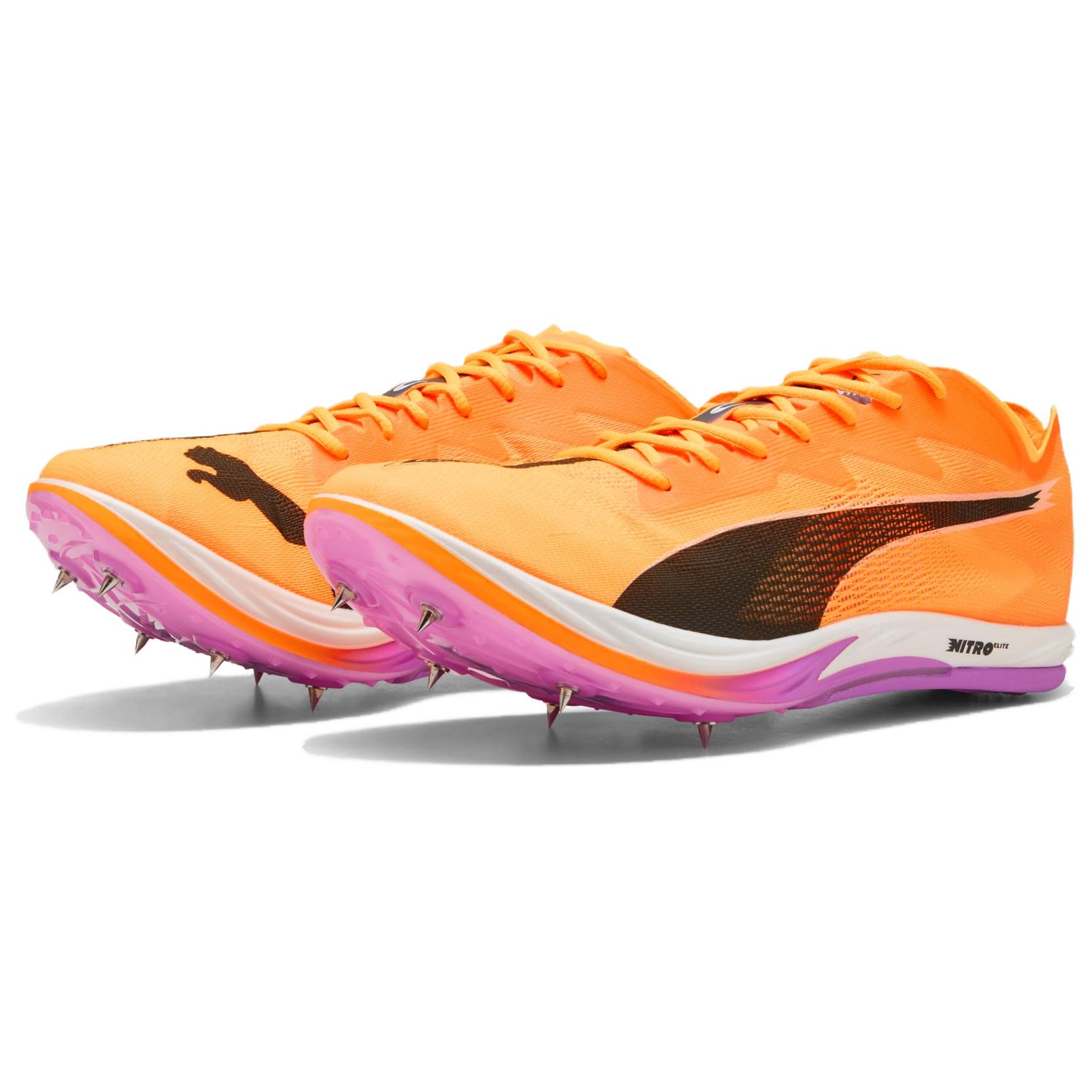 PUMA Deviate NITRO Elite 3 Abrasion Resistant Breathable Low top Running Shoes Unisex Orange Yellow
