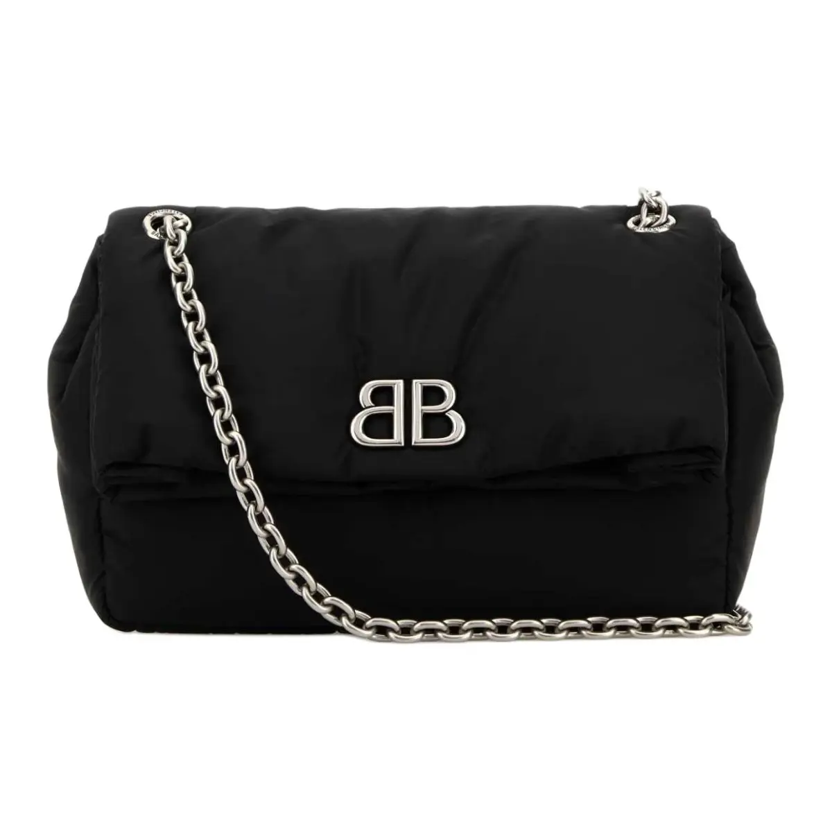Balenciaga Nylon Shoulder Bag Women's Black