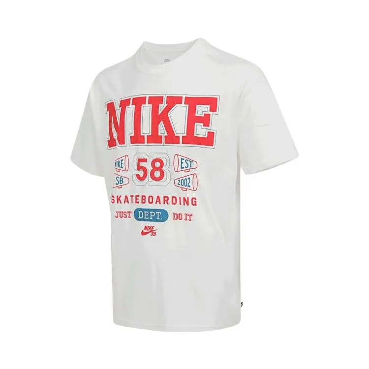 Nike SB T-Shirts Men's White Crew Neck Moderate