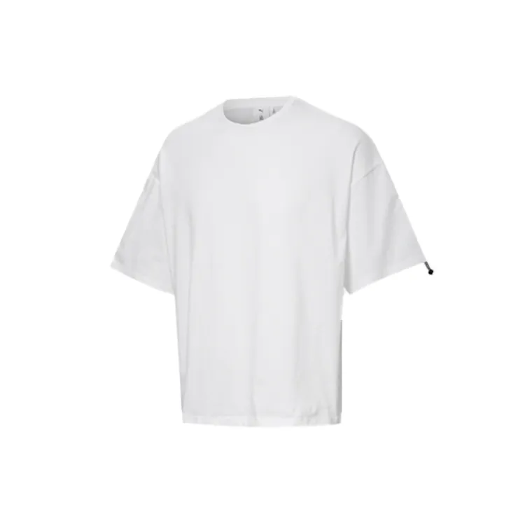 PUMA BMW M Motorsport T-Shirts Unisex White Crew Neck Moderate Straight Fit