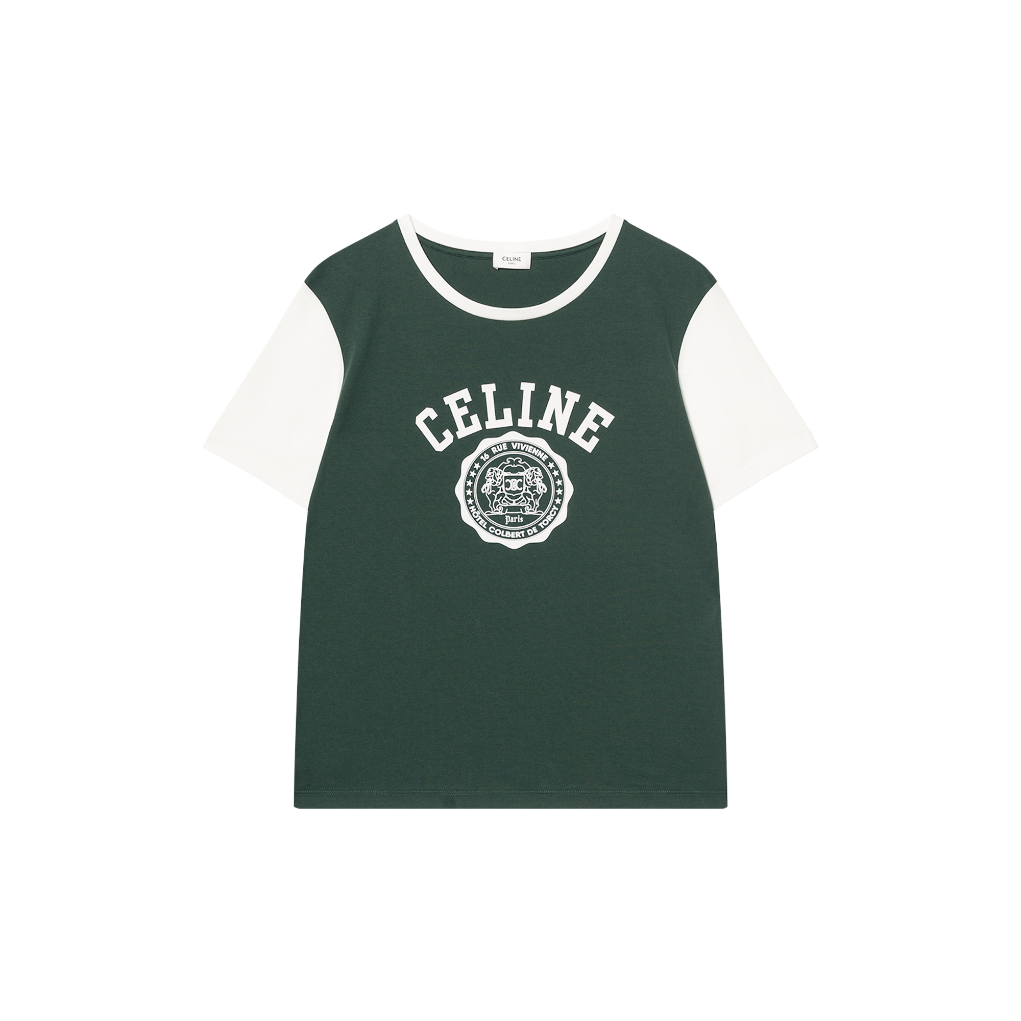 Мужская футболка CELINE CELINE SS25 T (зеленый)
