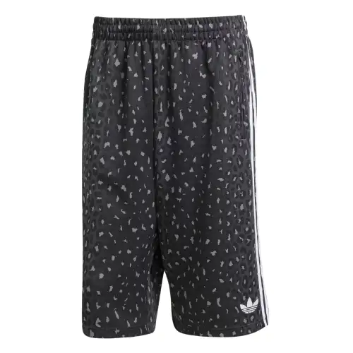 Adidas Originals leopard-print striped track shorts