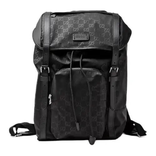 GUCCI Travel Nylon Backpack Large Black