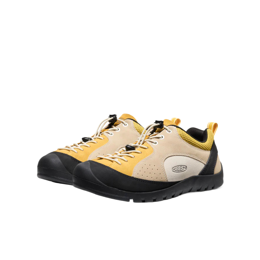 Keen Jasper Rocks Leather Low top Outdoor Shoes Men’s Beige Yellow Black