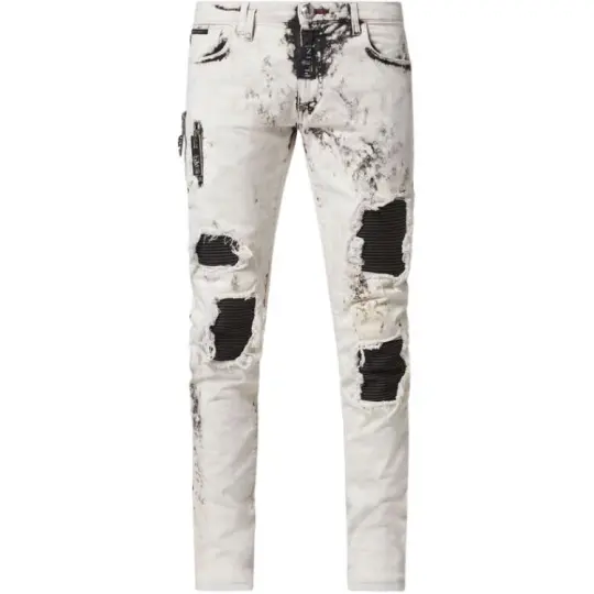 Philipp Plein Rock Star distressed jeans