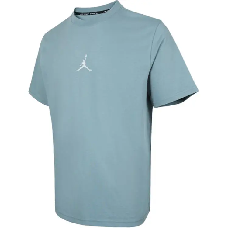 Jordan Sport T-Shirts Men's Blue Crew Neck Moderate