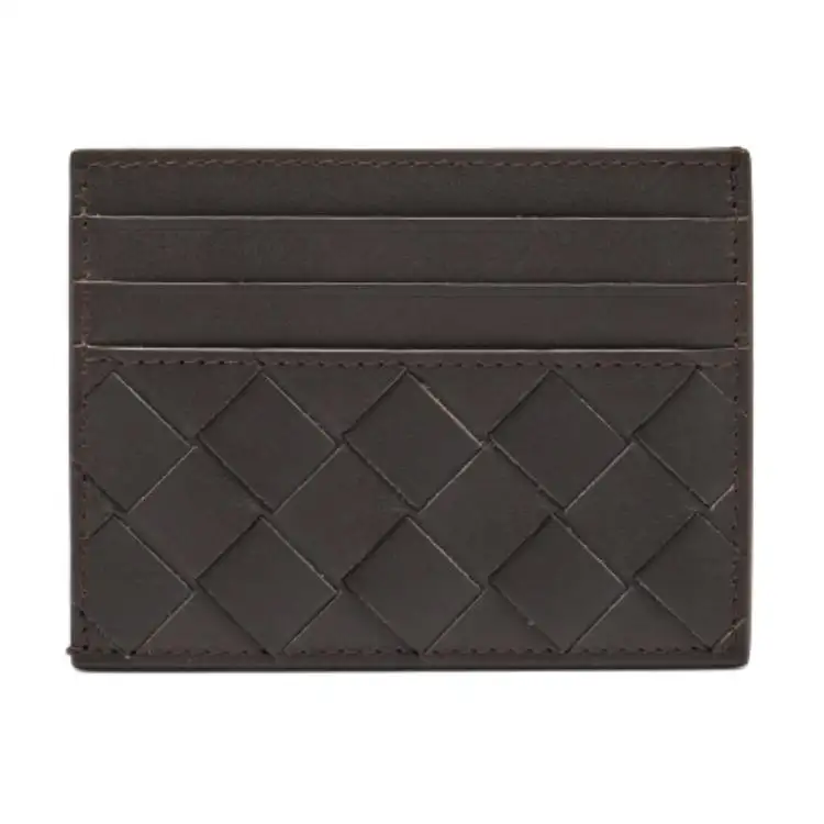 Bottega Veneta Calfskin Card Holder Men's Brown
