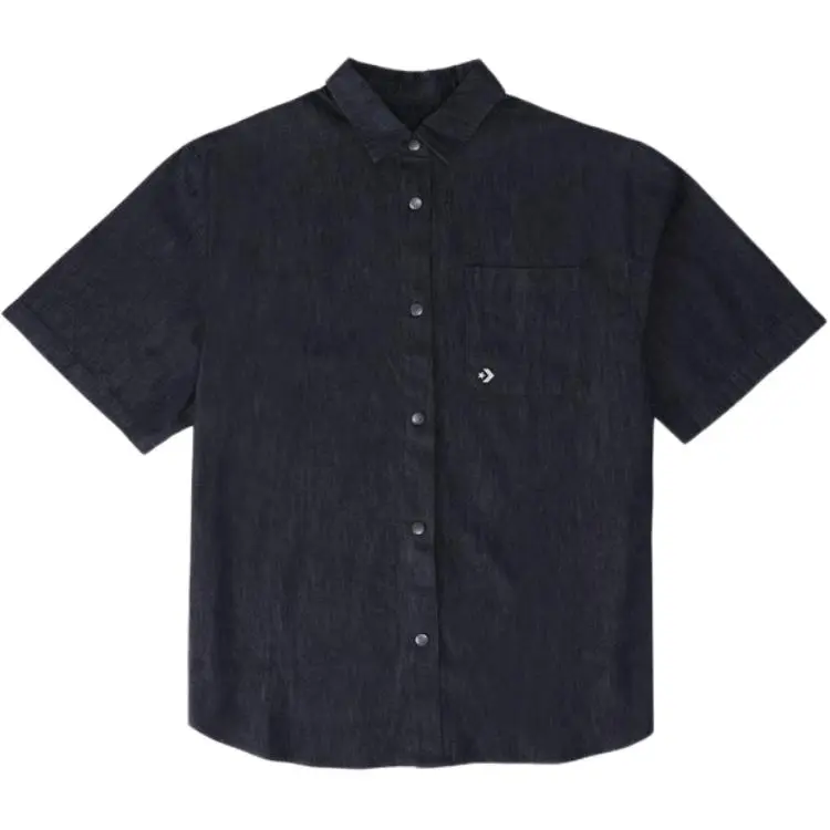 Converse Shirts Men's Black Lapel Moderate
