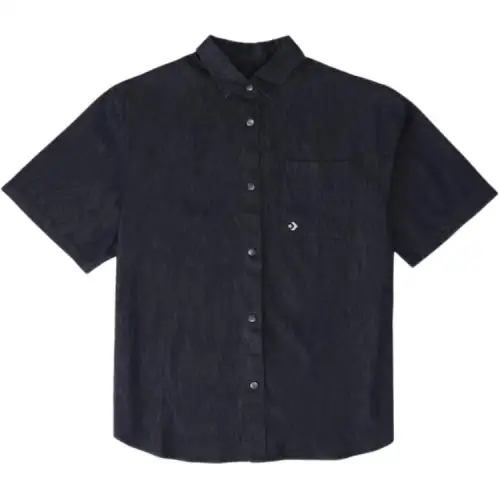 Converse Shirts Men's Black Lapel Moderate