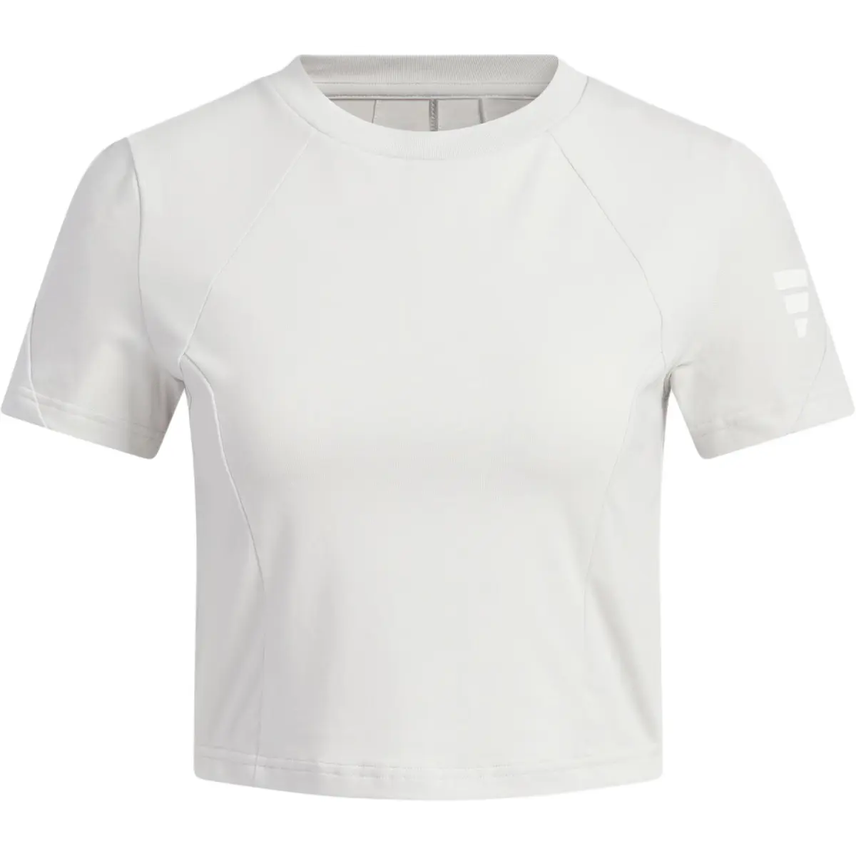 Adidas FOS T-Shirts Women's Light Gray Crew Neck Moderate