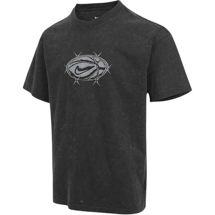 Nike T-Shirts Men's Black Crew Neck Moderate