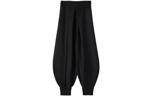 LOEWE Casual Pants Women's Black Moderate Cuffed Pants