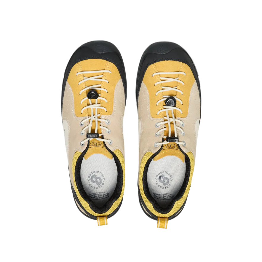 Keen Jasper Rocks Leather Low top Outdoor Shoes Men’s Beige Yellow Black