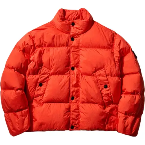 Stone Island Logo Patch High Neck Puffer Jacket