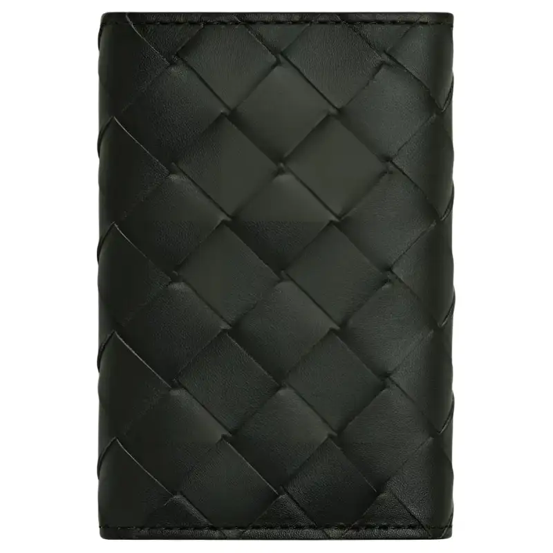 Bottega Veneta Calfskin Key Pouch Men's Dark Green