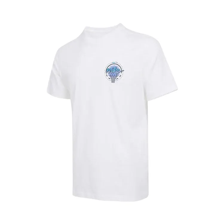 Nike Swoosh T-Shirts Men's White Crew Neck Moderate