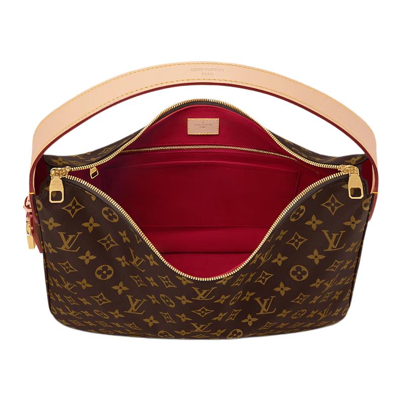 Женская сумка LOUIS VUITTON Slouchy MM (коричневый) — фото 3