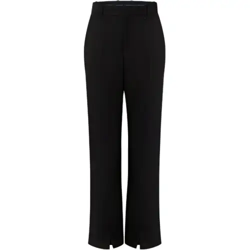 LOUIS VUITTON New Quarterly Products Of LV Casual Pants Men's Black Moderate Straight Fit Pants